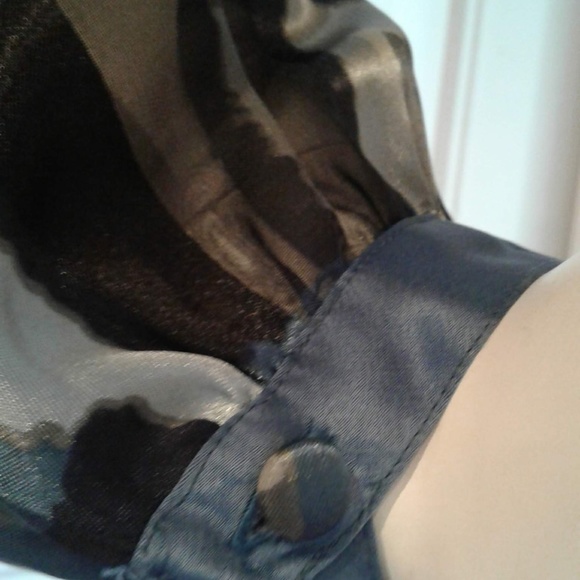 BCBGGirls Blue & Black empire waist dress - Picture 3 of 8